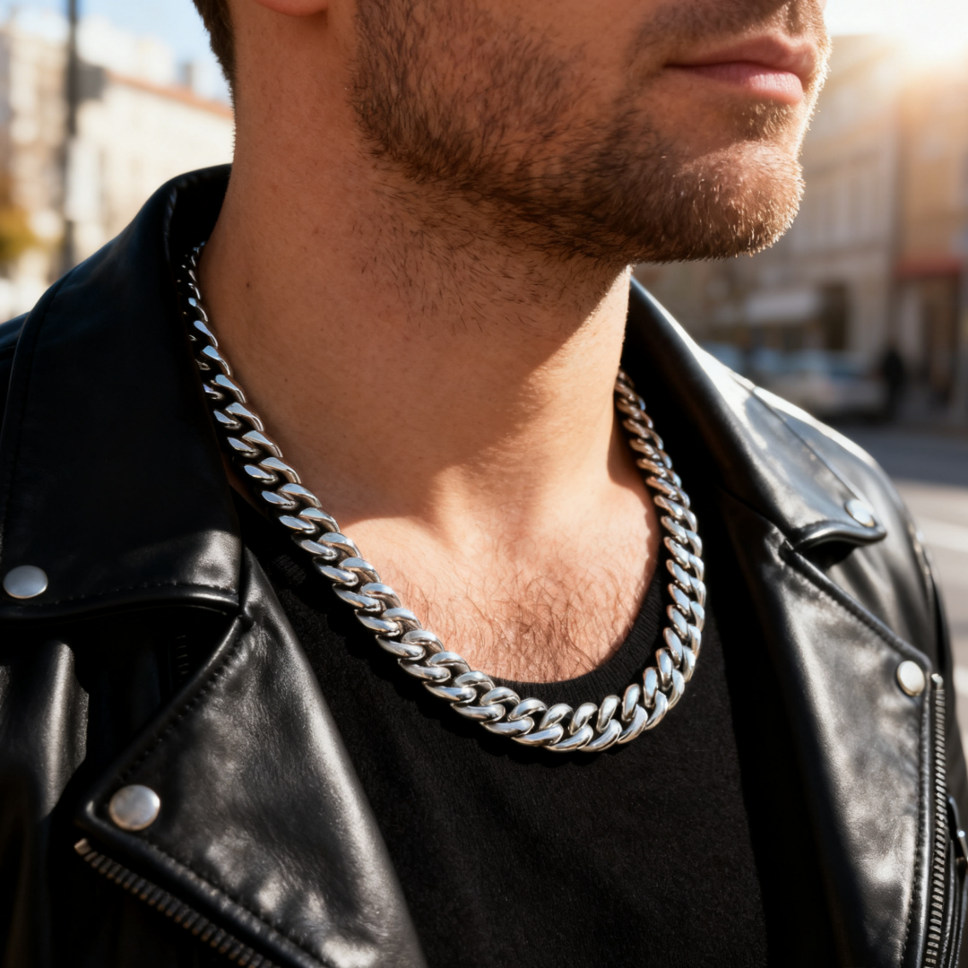 Chunky Cuban Chain Chain | Silver & Gold