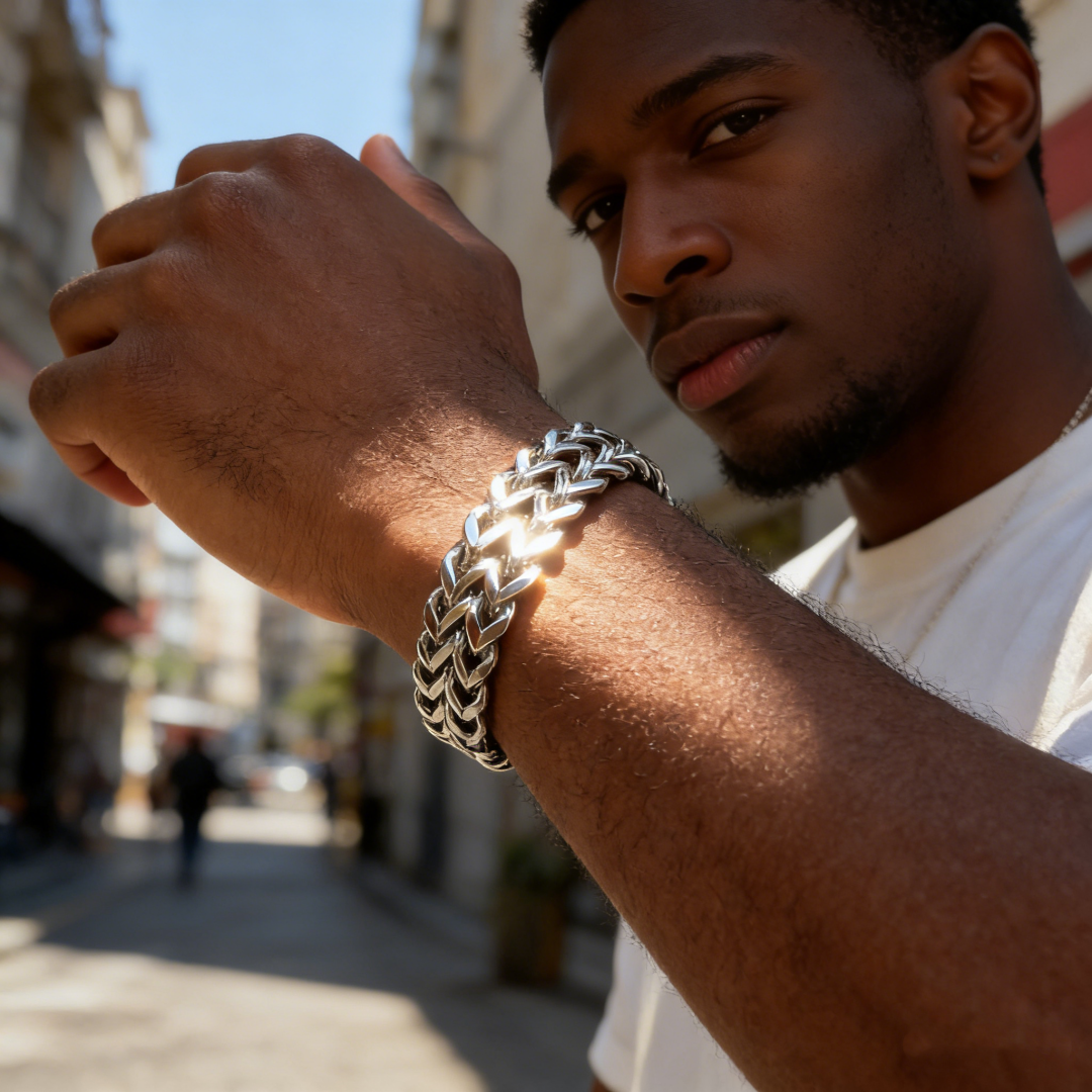 Double Row Foxtail Wheat Chain Bracelet