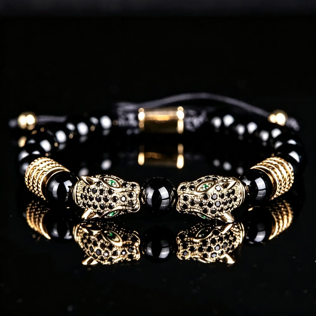 Men 316L Stainless Steel Stackable Beaded Bracelet