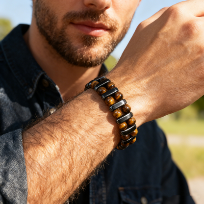 Natural Tiger's Eye Stone Bracelet