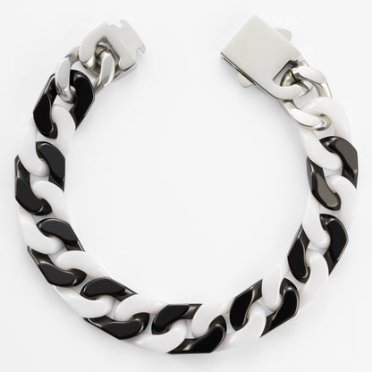Panda Ceramic Cuban Bracelet