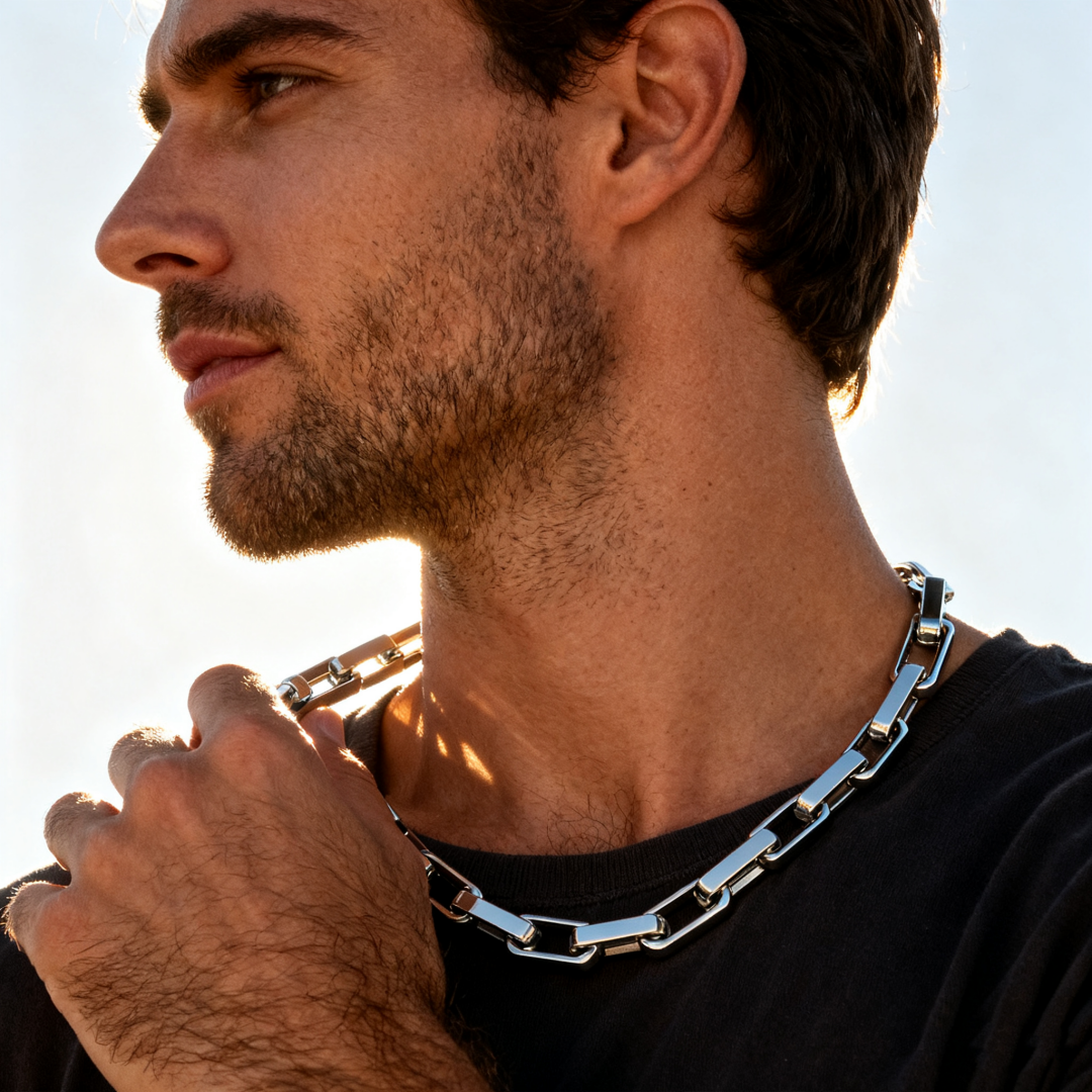 Chunky Cuban Chain Chain | Silver & Gold