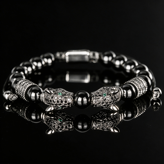 Men 316L Stainless Steel Stackable Beaded Bracelet