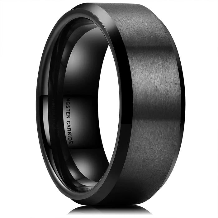 4MM-10MM BEVELED EDGE TUNGSTEN RING